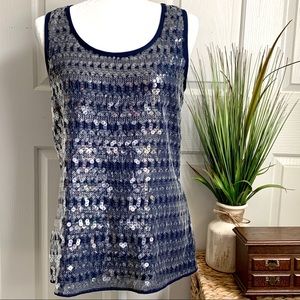 COLDWATER CREEK sequined blouse